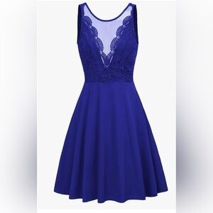 Grace Karin Royal Blue Above The Knee Dress Size Medium